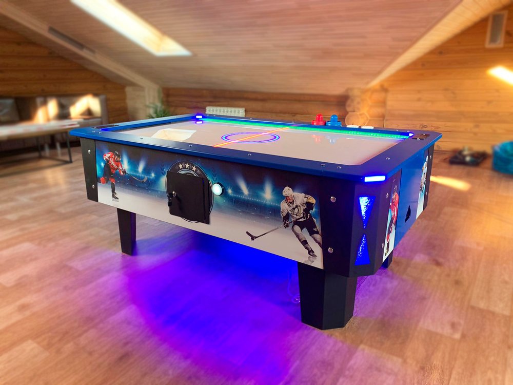 Аэрохоккей с подсветкой (220*120*75 см.)