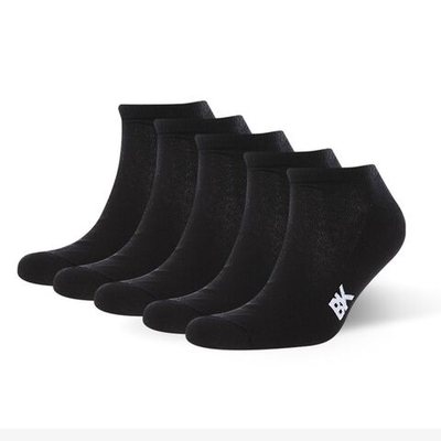 Низкие носки BK sneaker socks men terry sole - 5 шт. (Размер: 29) (Цвет: черный)