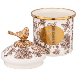 БАНКА ДЛЯ СЫПУЧИХ ПРОДУКТОВ AGNESS, СЕРИЯ ROYAL GARDEN 9 Х 9СМ, 500МЛ