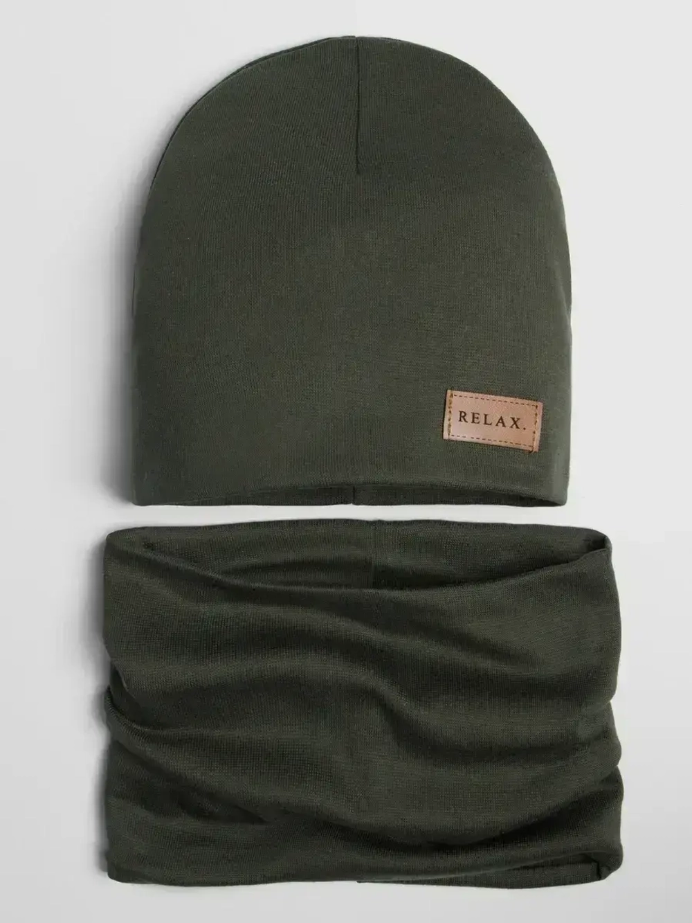 Шапка для мальчика осенняя и снуд