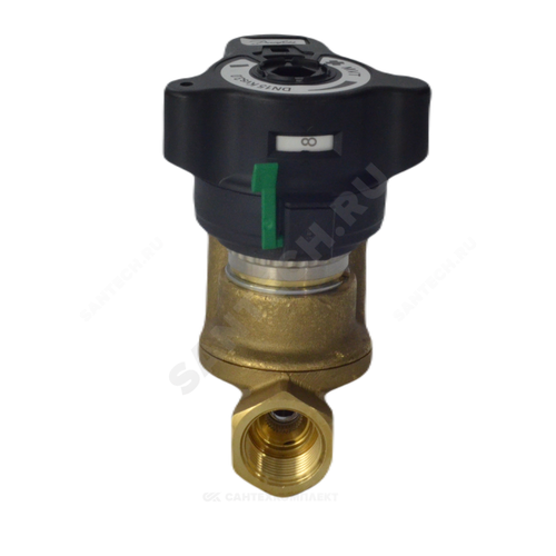 Клапан балансировочный ручной латунь MVT Ду 20 Ру20 ВР Kvs=6м3/ч с измерительными ниппелями без выхода под имп трубку Danfoss 003Z4082