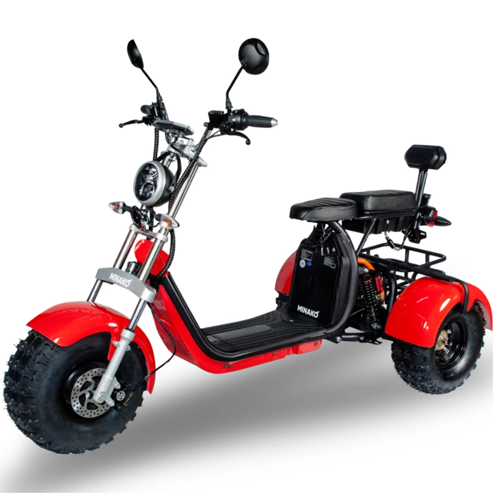 Электроскутер CityCoco Trike Minako REX 3000W Красный