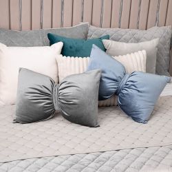 Подушка декоративная Бант Голубой