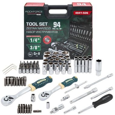 Набор инструментов 94пр. 1/4''3/8''6pt RockFORCE LIGHT RF LIGHT-4941-5DS