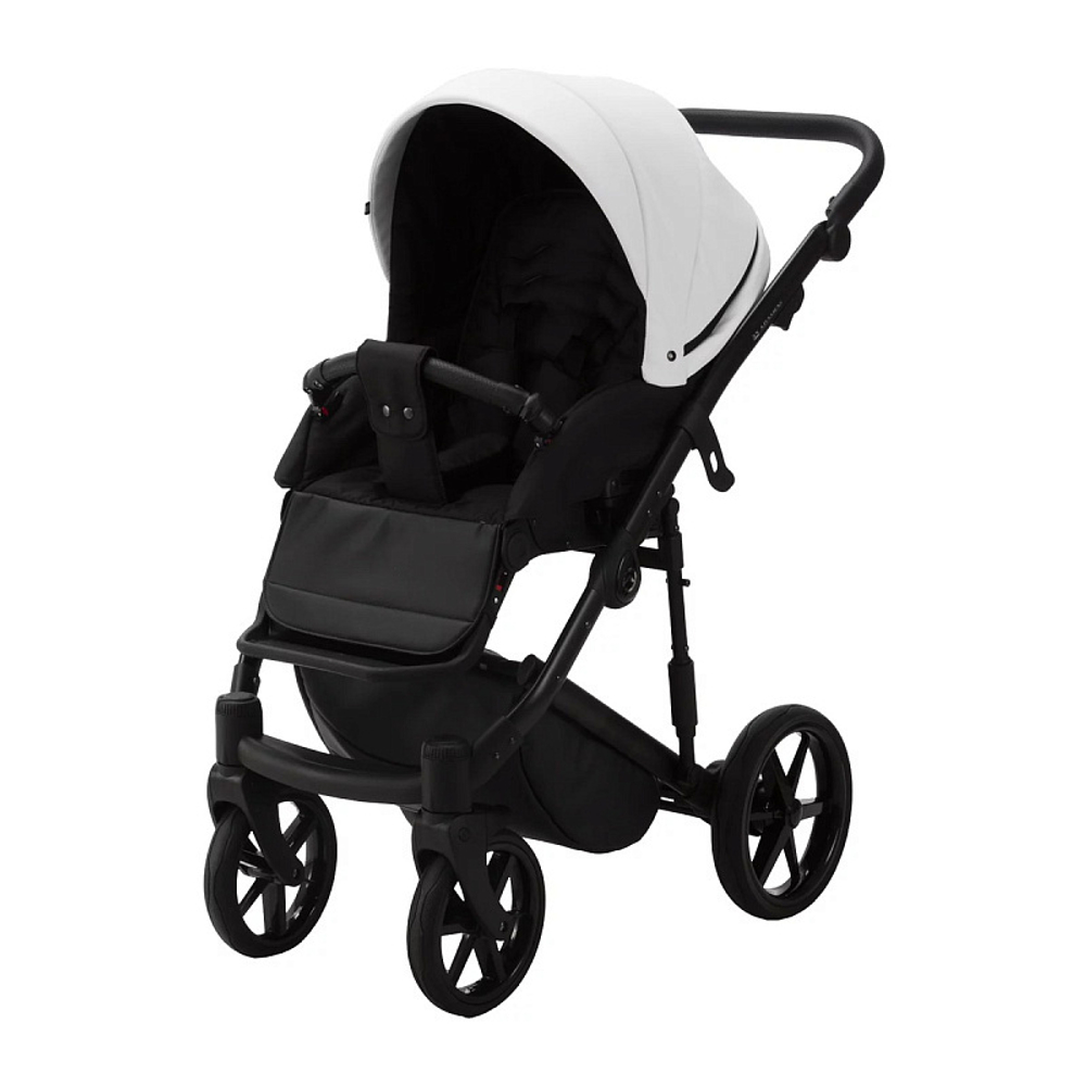 Детская коляска Adamex Mobi Deluxe 2 в 1 M-SA01 (БЕЛАЯ КОЖА)