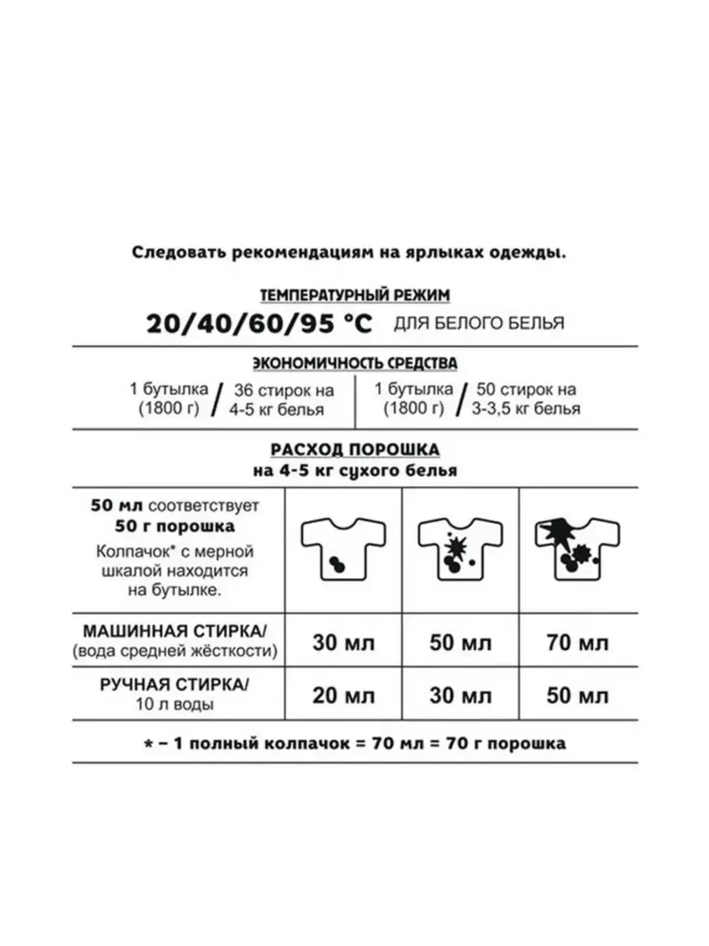 Стиральный порошок Stiraide, 1,8кг для белого белья
