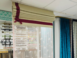 Римская штора День-Ночь из тканей Megara 6699 col 4 и 20 и El Desing 16881 col 14870