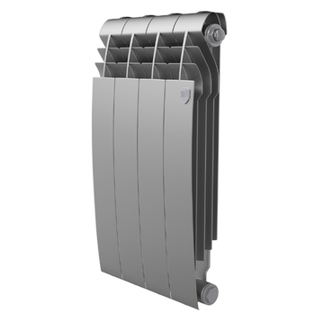 Радиатор биметаллический серый BiLiner 500 Silver 4 секции нижнее подключение
