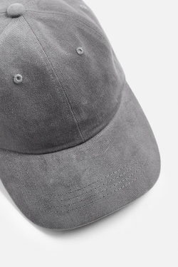 ZARA КЕПКА SOFT, МЯГКИЙ СЕРЫЙ