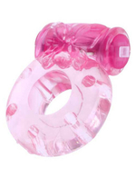 Эрекционное кольцо с вибрацией "Бабочка" Vibro Ring (Цвет: розовый)