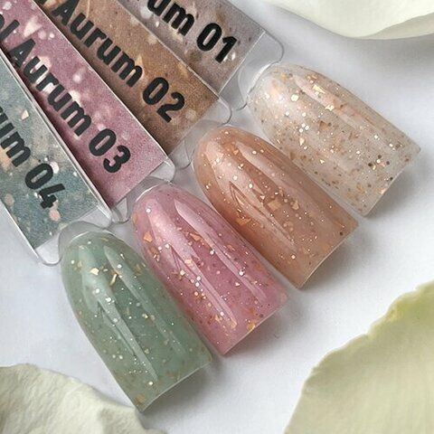 iperfect, Гель для моделирования с поталью - Aurum gel №02 (гель с золотом) (15g)