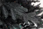 Искусственная черная елка «Фэнтези» (Литая хвоя с блестками) от 1,5 м до 2,5 м