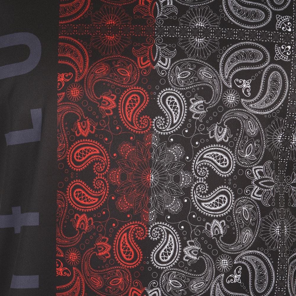 Мужская футболка черная с узором Sesmik by Vlad Sedov VS001/VS0018