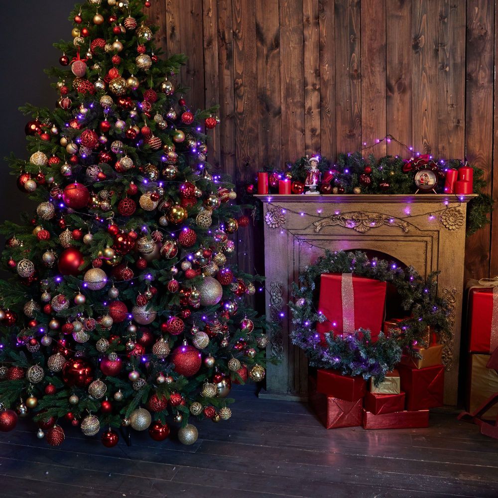 ULD-S2000-200-DGA PINK IP20 Гирлянда светодиодная. 20м. 200 светодиодов. Розовый свет. Провод зеленый. ТМ Uniel