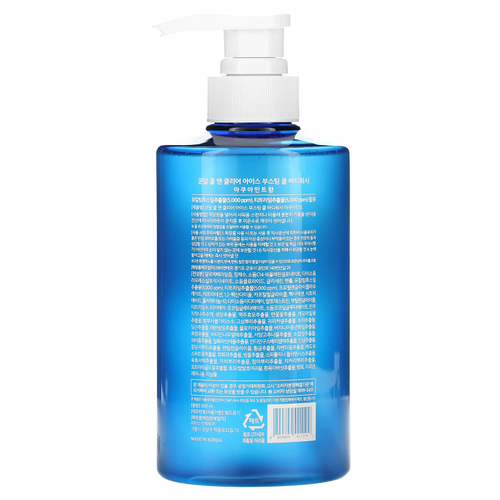 Kundal, Cool & Clear Ice Boosting, прохладный гель для душа, вода с мятой, 500 мл (16,9 жидк. унц.)