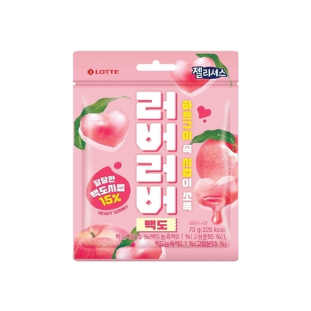 Жевательный мармелад Lover Lover White Peach со вкусом персика, Lotte, 73г