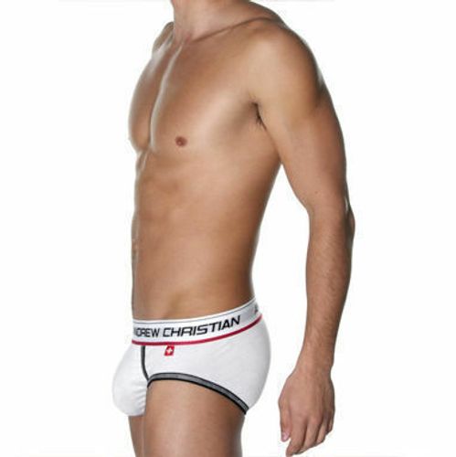 Мужские трусы брифы Andrew Christian Coolflex Brief Show-it White