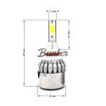 Светодиодные лампы C9, цоколь HB3 в головной свет, (компл)