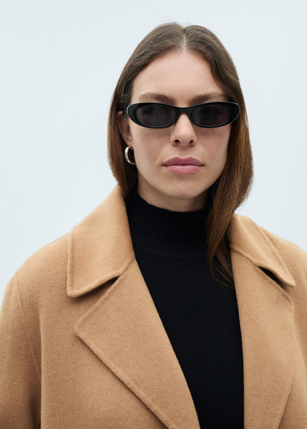 Пальто ручной работы с поясом