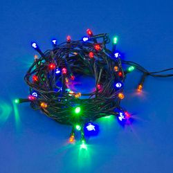 ULD-S0500-050-DGA MULTI IP20 Гирлянда светодиодная. 5м. 50 светодиодов. Разноцветный свет. Провод зеленый. ТМ Uniel