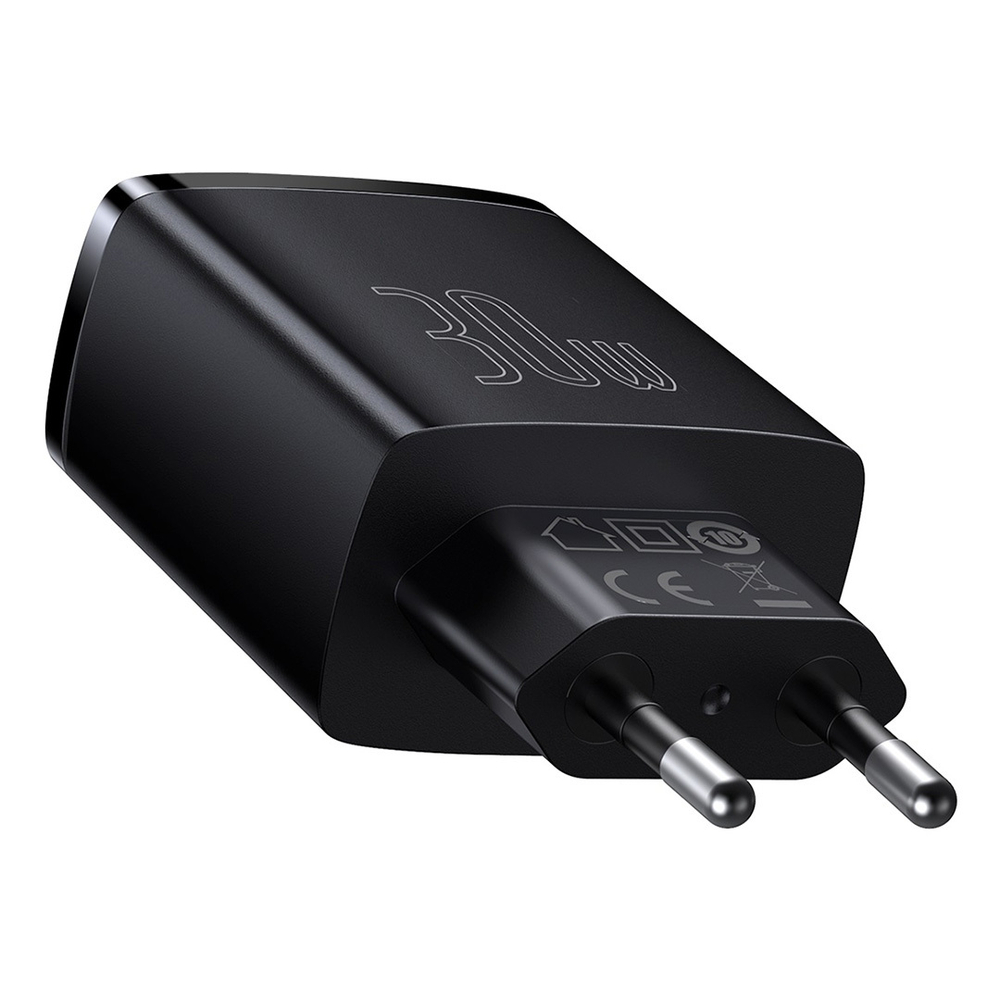 Зарядное устройство Baseus Compact Quick Charger 2U+C 30W - Black