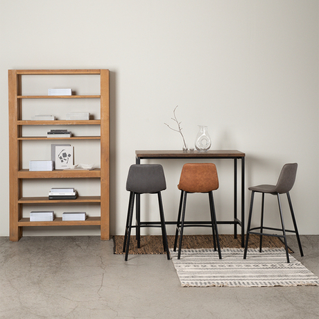 Стул барный Bergenson Bjorn Hugh серо-коричневый