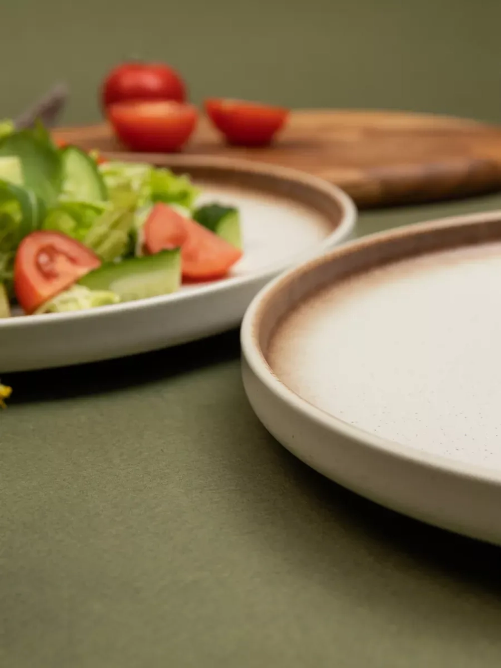 Тарелка с бортиком, Белый песок, диаметр 20 см - 6 шт.