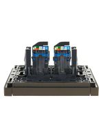 FORTE&PIANO Розетка компьютерная двойная RJ45 кат.6 FP334 серый IEK