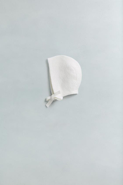 ZARA ТРИКОТАЖНЫЙ ЧЕПЧИК, СВЕТЛЫЙ ЭКРЮ