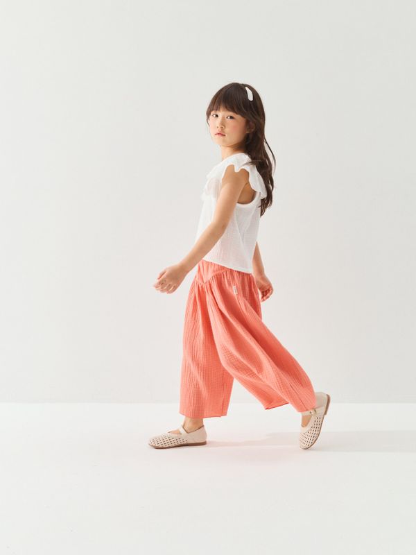 Брюки кюлоты муслиновые 