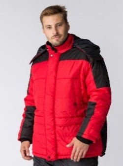 Куртка зимняя Европа CH (тк.Дюспо), красный/черный