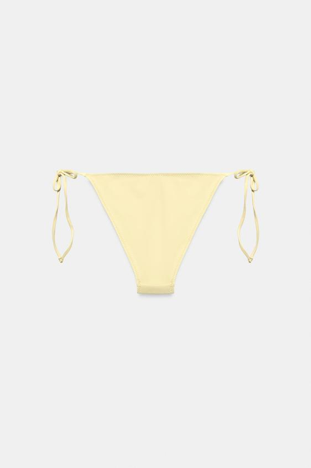 ZARA ПЛАВКИ-БИКИНИ С КОЛЬЦАМИ И ЗАВЯЗКАМИ, ЖЕЛТЫЙ