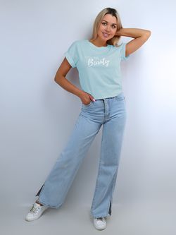 С-1417 Футболка женская / с принтом Уценка