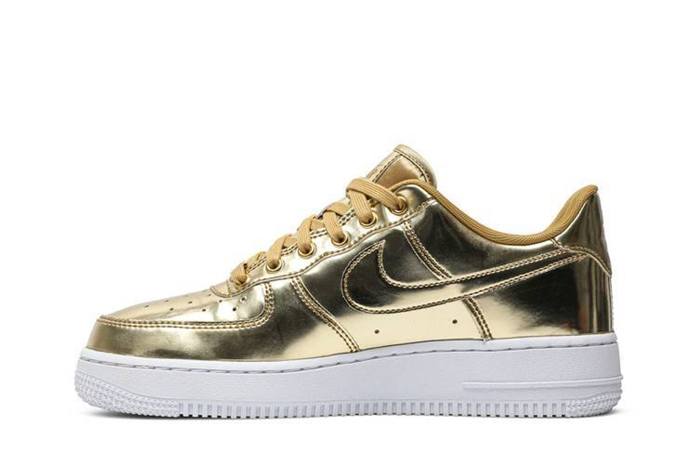 Кроссовки Nike Air Force 1 Low Sp "Liquid Metal" (Женская размерная сетка)
