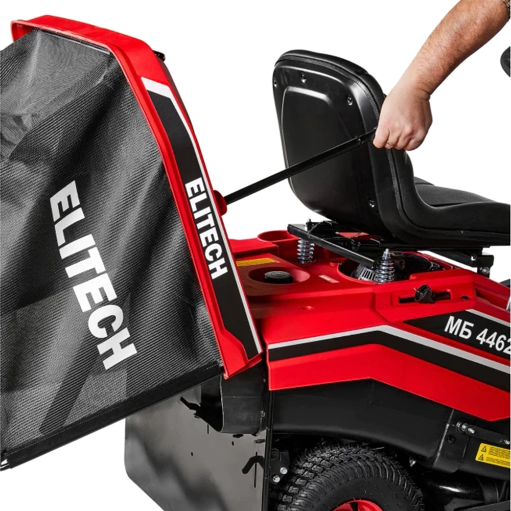 Садовый райдер ELITECH МБ 4462Т(E1610.006.00): 6 л.с., нож 61 см, 210954