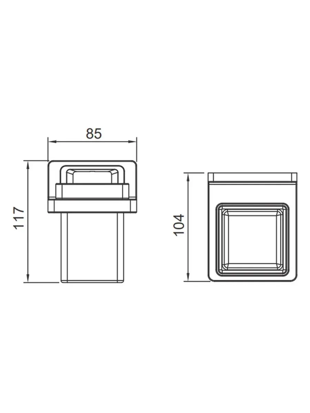 Держатель со стаканом GAPPO G30806-3