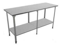 Стол производственный "Бизнес" СПЛП , сплошная полка,2000х400х860 мм, без борта