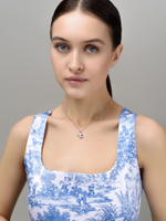 Колье "Simple words T" Silver
