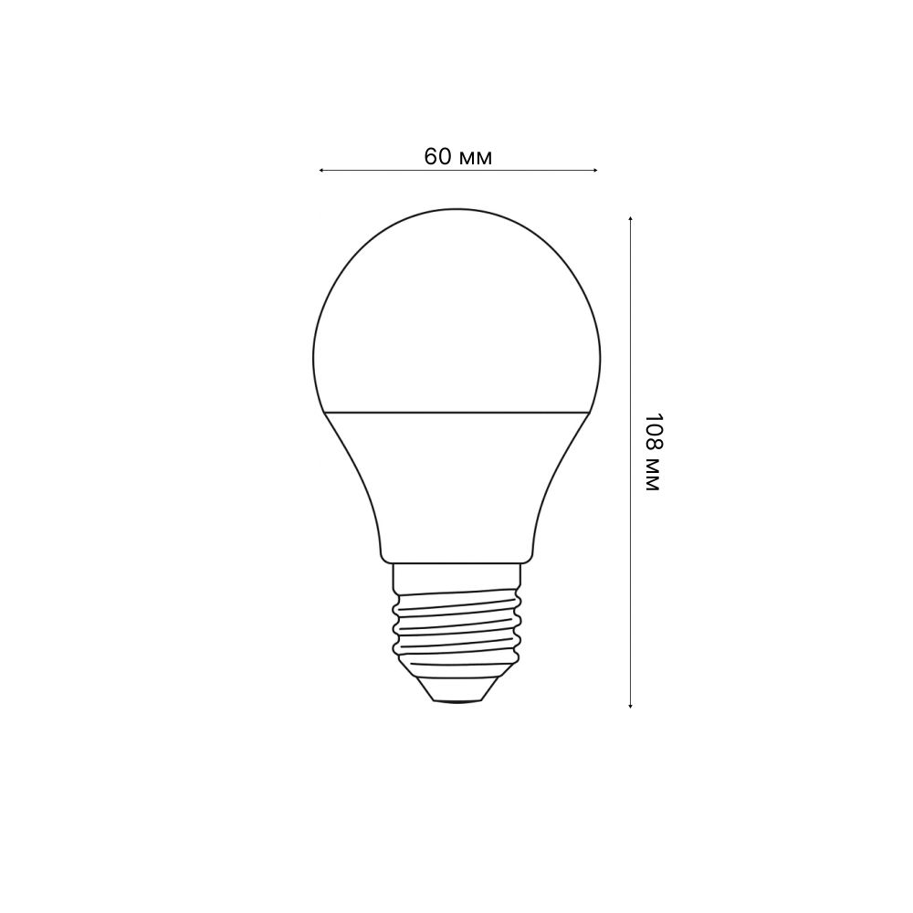 LED-A60-7W-4000K-E27-FR-SLS Лампа светодиодная. Форма A. матовая. Белый свет 4000K. ТМ Volpe