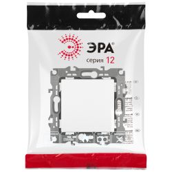 Переключатель ЭРА Серия 12 12-1103-01М , 10АХ-250В, белый матовый