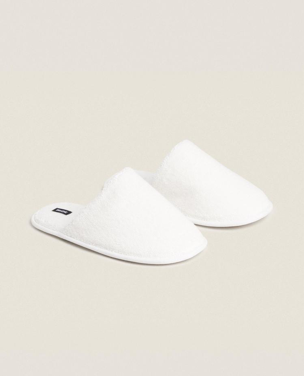 ZARA HOME ДОМАШНИЕ ТАПОЧКИ, БЕЛЫЙ