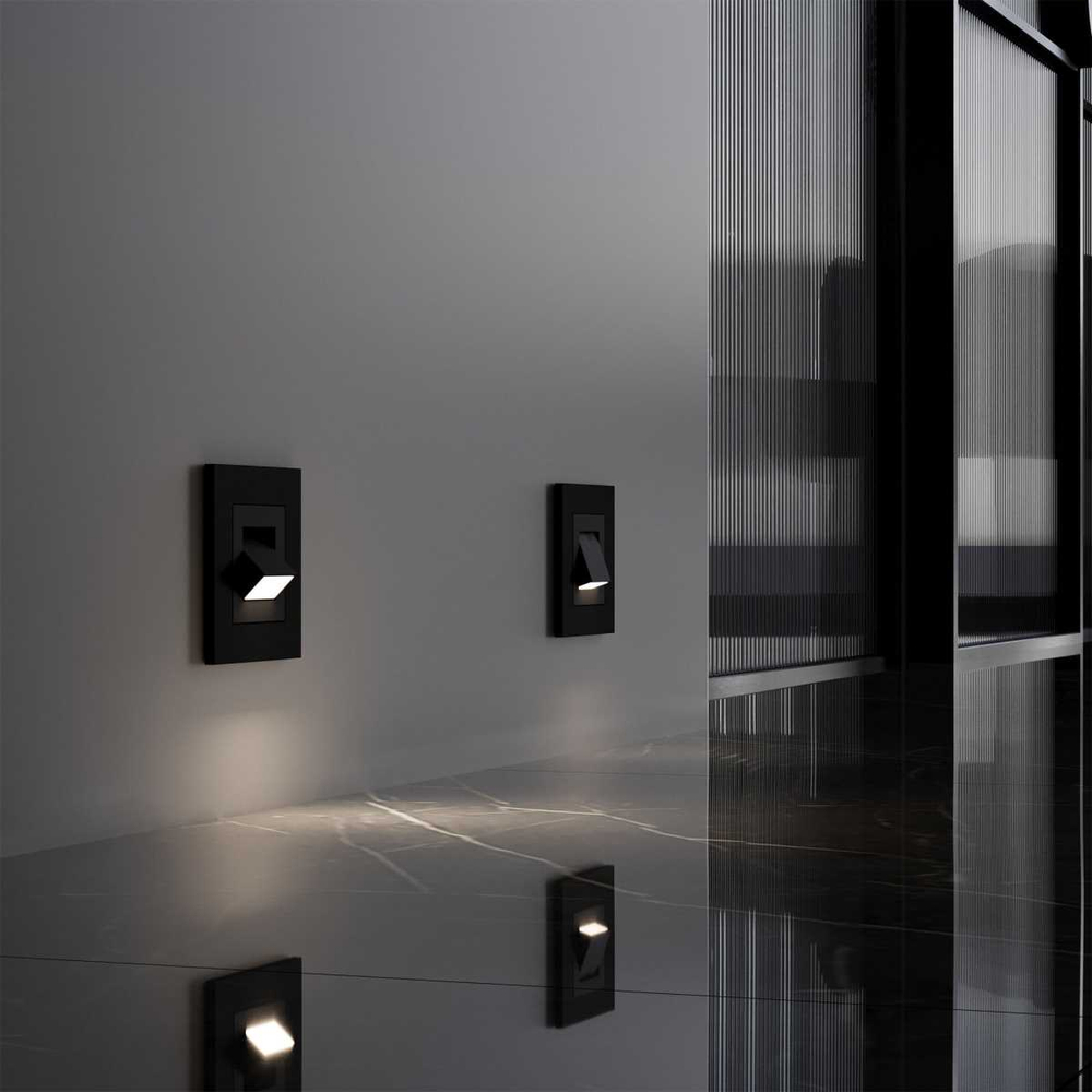 Встраиваемая LED подсветка Werkel Turn черный матовый W1154708 4690389199189