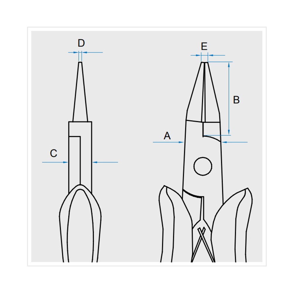 KING TONY (63A7-05) Плоскогубцы с прямоугольным сечением губок 128 мм