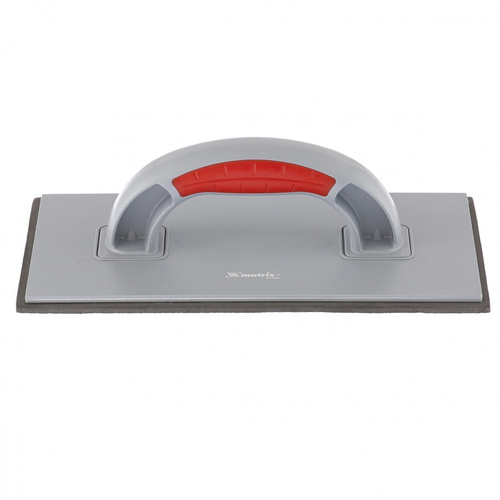 86808 Терка пластмассовая, резиновое покрытие 4мм, 270х130мм, 2-комп. ручка Matrix