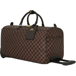 SPRAYGROUND Artificial Leather Trolley Bag Men"s Brown