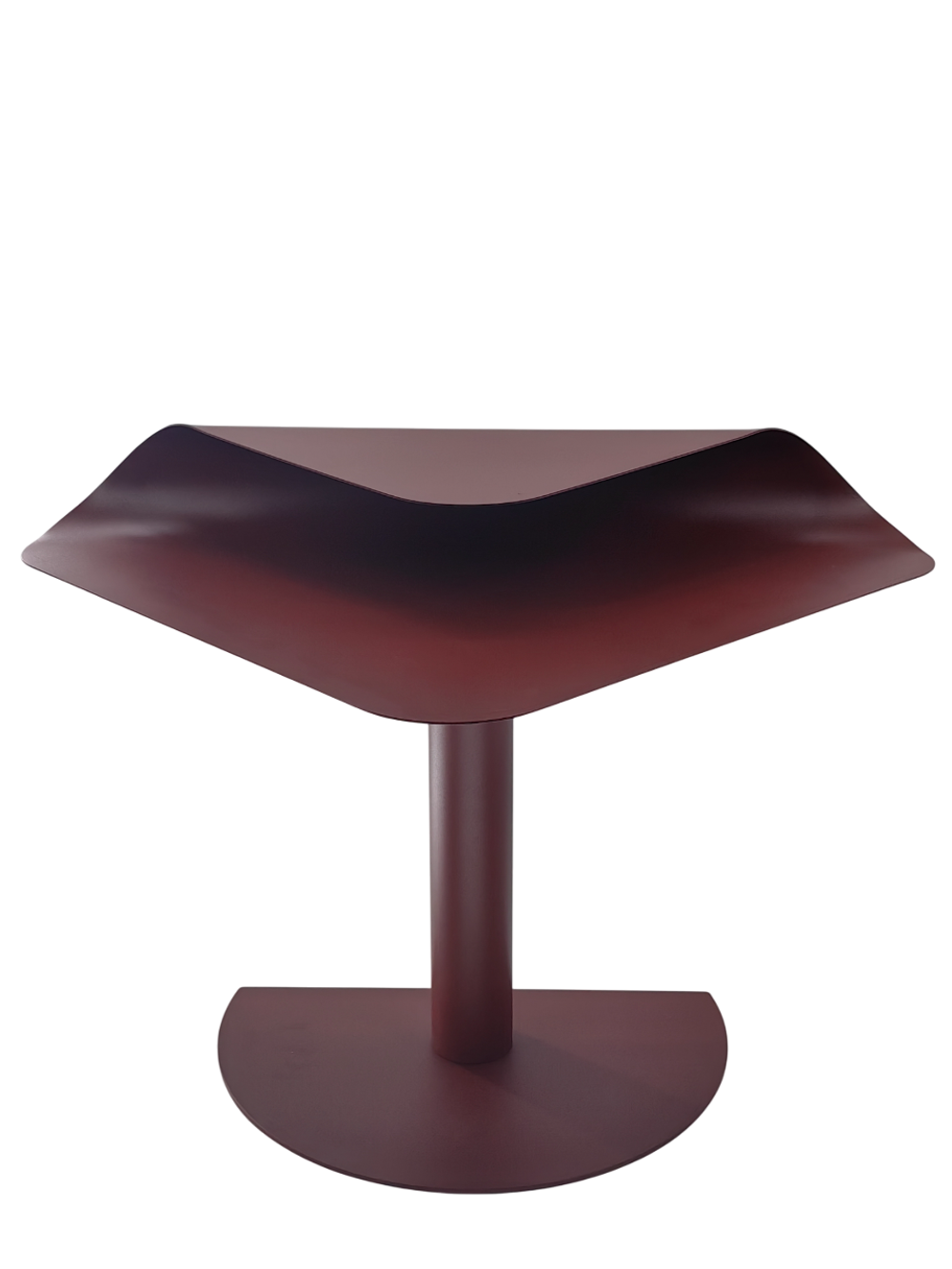 Журнальный столик Cornea металл бордовый
