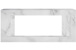 Каминокомплект Line 42 SFT White Marble - Белый мрамор с очагом Vision 42 LOG LED