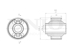 Сайлентблок задний переднего нижнего рычага UNIO RMP-20195