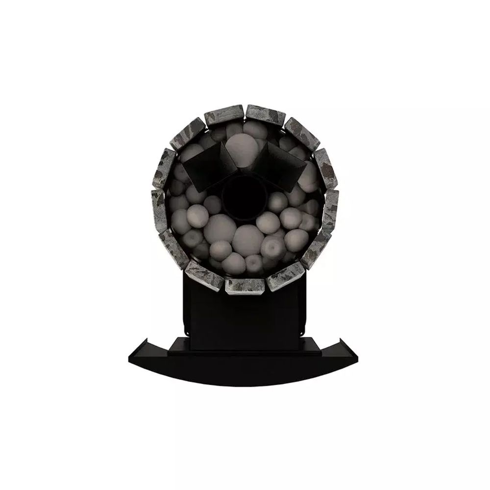 Дровяная банная печь Grill'D Cometa Vega 180 Window Stone Pro (Серпентинит)