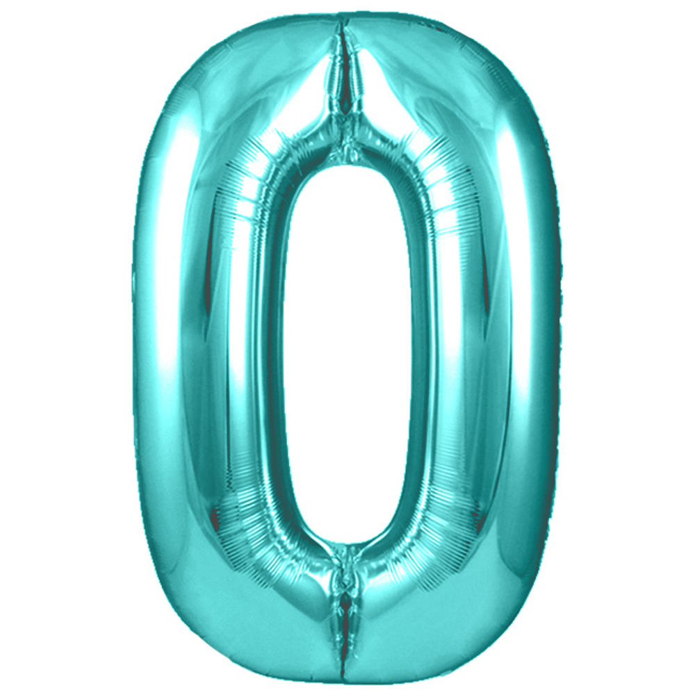 Цифра 0 Бирюзовый 40" ж75